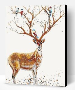 Deer Head Tree Paint By Number