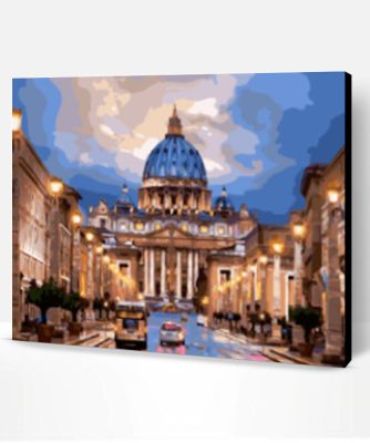 St. Peter's Basilica Vatican Paint By Number