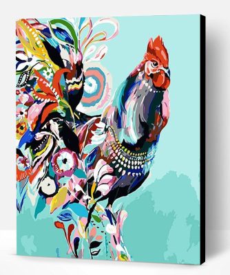 Colorful Chicken Paint By Number