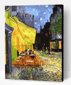 Café Terrace at Night Vincent van Gogh Paint By Number