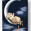 Rabbit at Moon Paint By Number