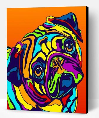 Dog Pop Art Colors Paint By Number