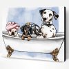 Dogs in the Tub Paint By Number