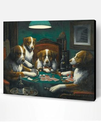 Dogs Playing Poker Paint By Number