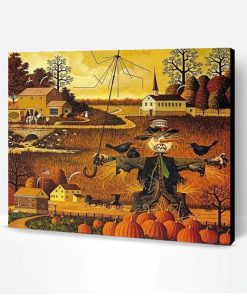 Halloween Farm Paint By Number