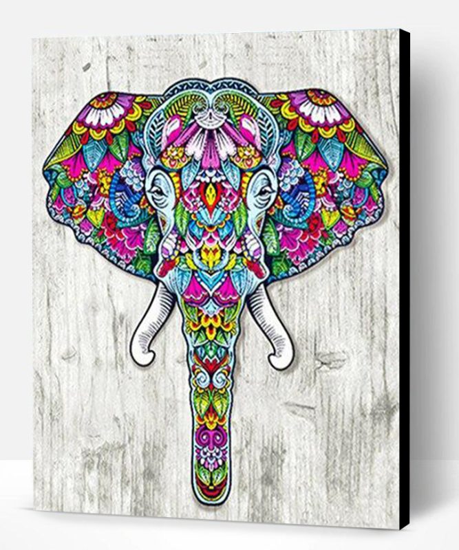 Elephant Embroidery Paint By Number