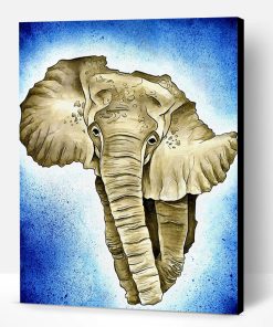 Elephants Of African Continent Paint By Number