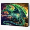 Emerald Dragon Fantasy Paint By Number