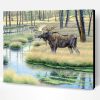 Moose Country - Animals Paint By NumberMoose Country Paint By Number