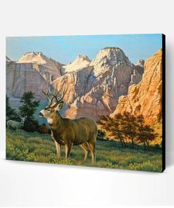 Elk In The Sawtooths Paint By Number