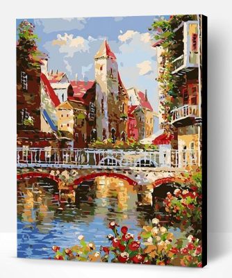 Flower Bridge In Amsterdam Paint By Number