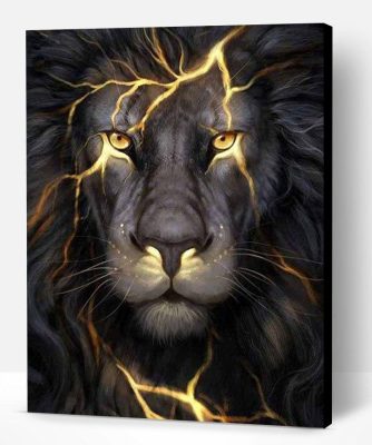 Lightning Lion Paint By Number