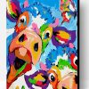 Exotic Colorful Cows Paint By Number