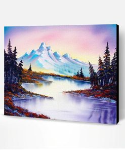Lake Snow Mountain Paint By Number