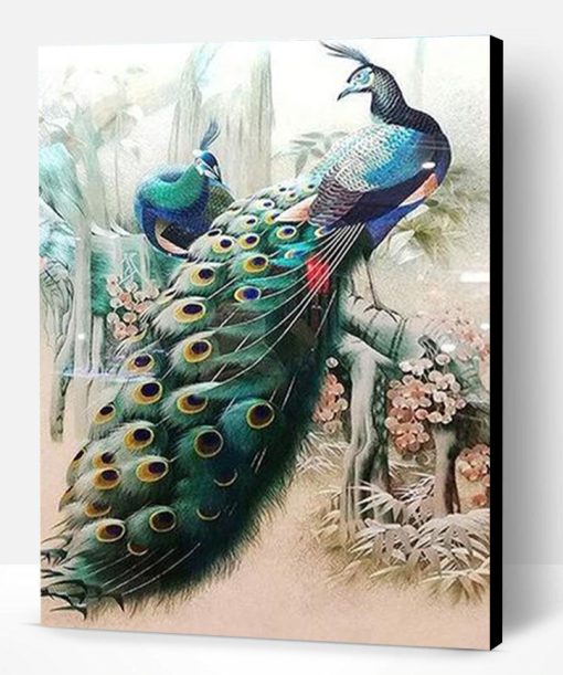 Forest Peacock Paint By Number