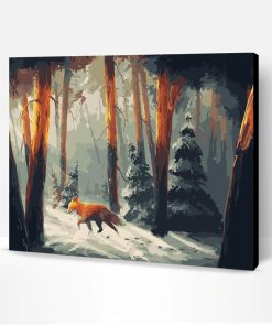 Fox In Mountain Paint By Number