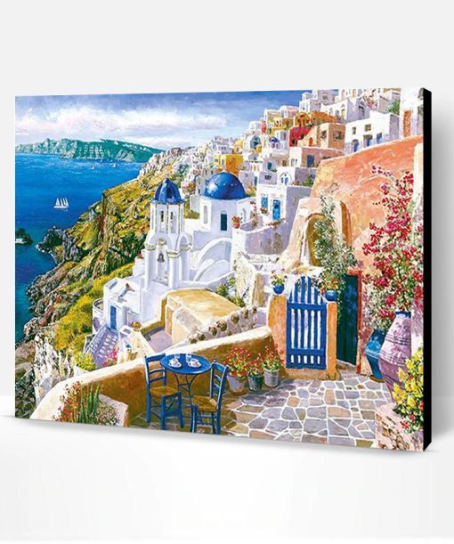 View from Santorini Paint By Number