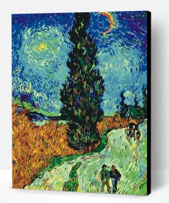 Road with Cypress and Star Van Gogh Paint By Number