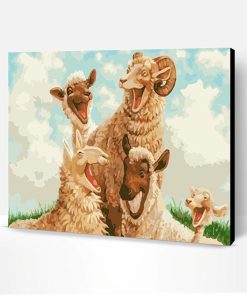 Funny Sheep Paint By Number