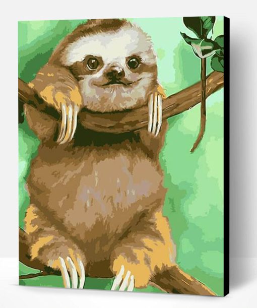 Funny Sloth Paint By Number