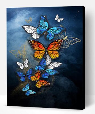 Galaxy Butterflies Paint By Number