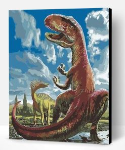 Giganotosaurus Dinosaur Paint By Number