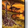 Giraffe Couple Paint By Number