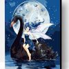 Girl Black Swan Paint By Number