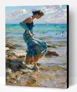 Girl In Sea Paint By Number