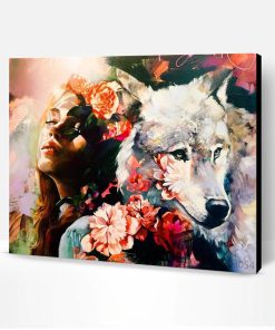 Girl and Wolf Paint By Number
