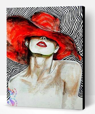 Girl with A Red Hat Paint By Number