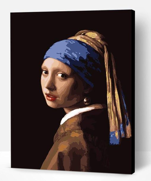 Girl with a Pearl Earring Johannes Vermeer Paint By Number