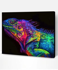 Glowing Chameleon Paint By Number