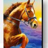 Golden Horse Above Clouds Paint By Number