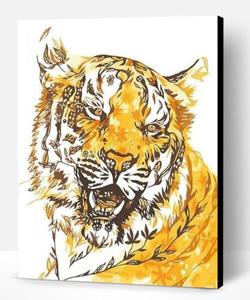 Golden Tiger Paint By Number