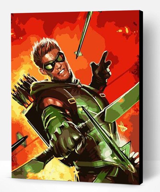 Green Arrow Paint By Number