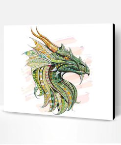 Green Dragon Paint By Number
