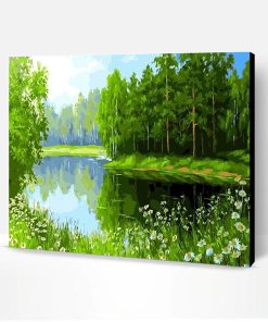 Green Forest Paint By Number