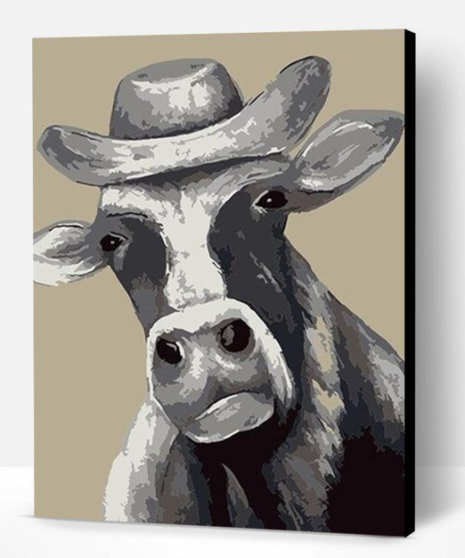 Grey Cow Paint By Number