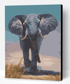 Grey Elephant Paint By Number