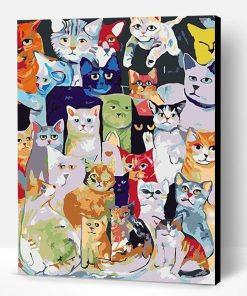 Group of Cats Paint By Number