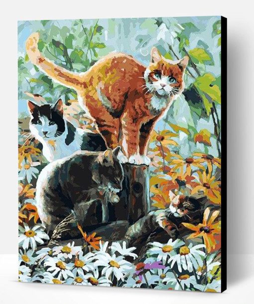 Group of Cats Paint By Number