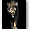 Growling Wolf Paint By Number