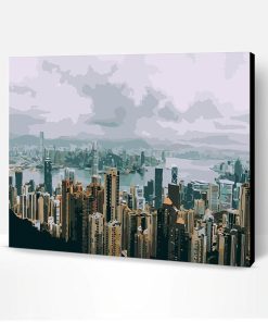 Hong Kong Skyline Paint By Number