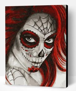 Scary Girl With Red Hair Paint By Number
