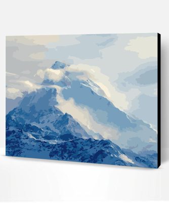 Cloudy Snow Mountain Paint By Number