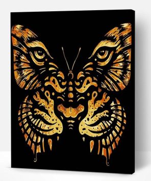 Butterfly Tiger Paint By Number