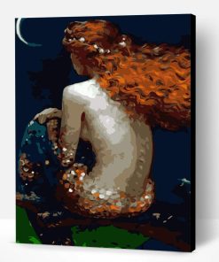 Melancholy Mermaid Paint By Number