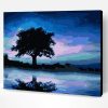 Starry Tree Nightscape Paint By Number