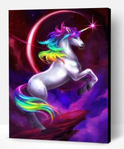 Rainbow Unicorn Horse Paint By Number